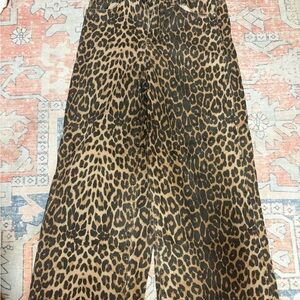 Zara Brown Animal Print Trousers